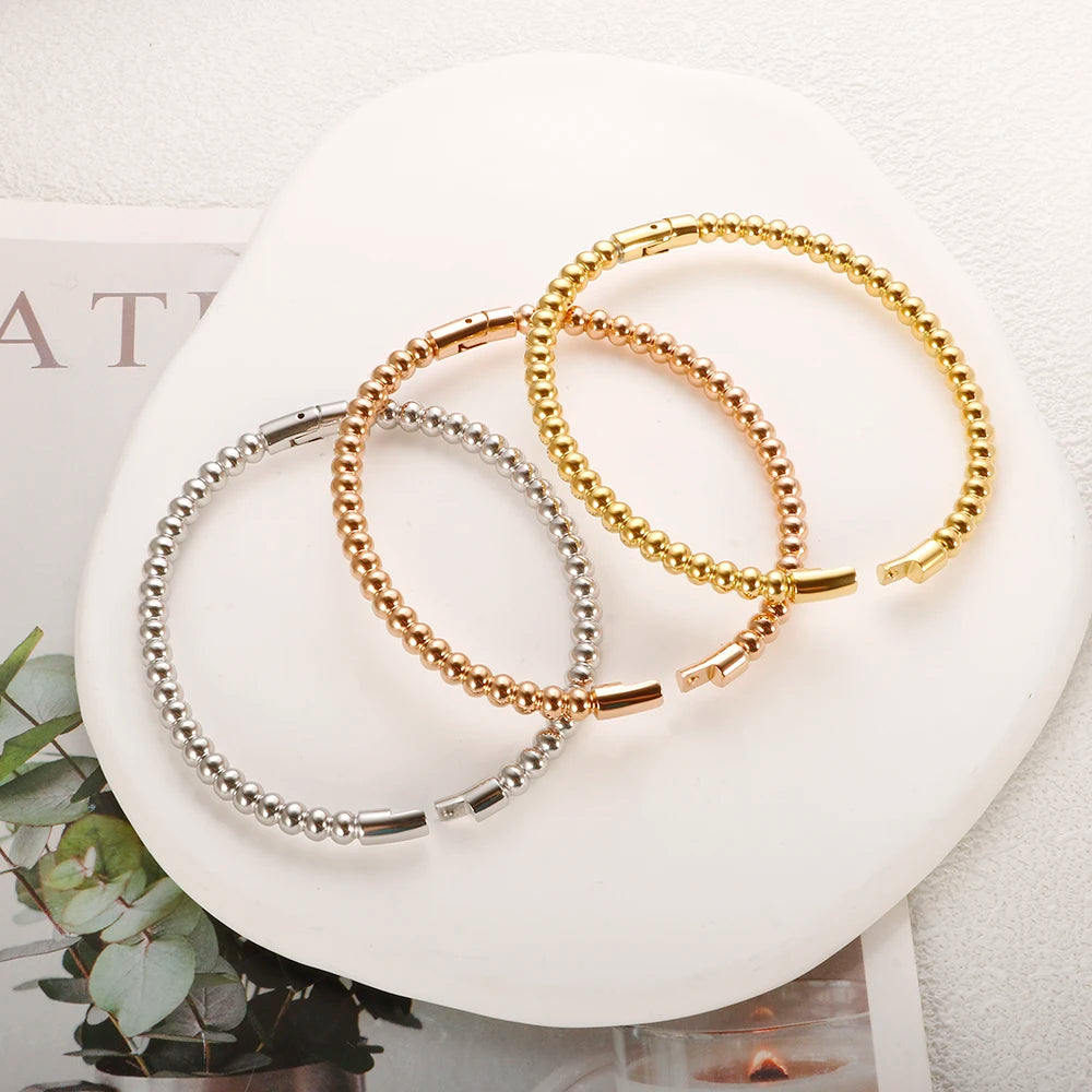 Bracelet Boules Acier